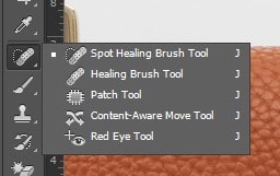 Spot Healing Brush tool