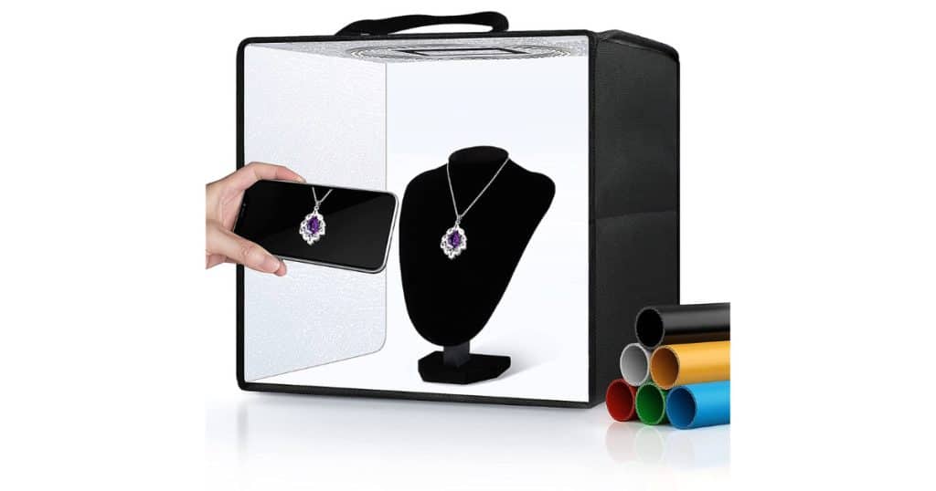  Glendan Portable Photo Studio Light Box,12"x12" ( Jewelry)