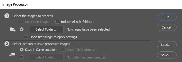 select folder