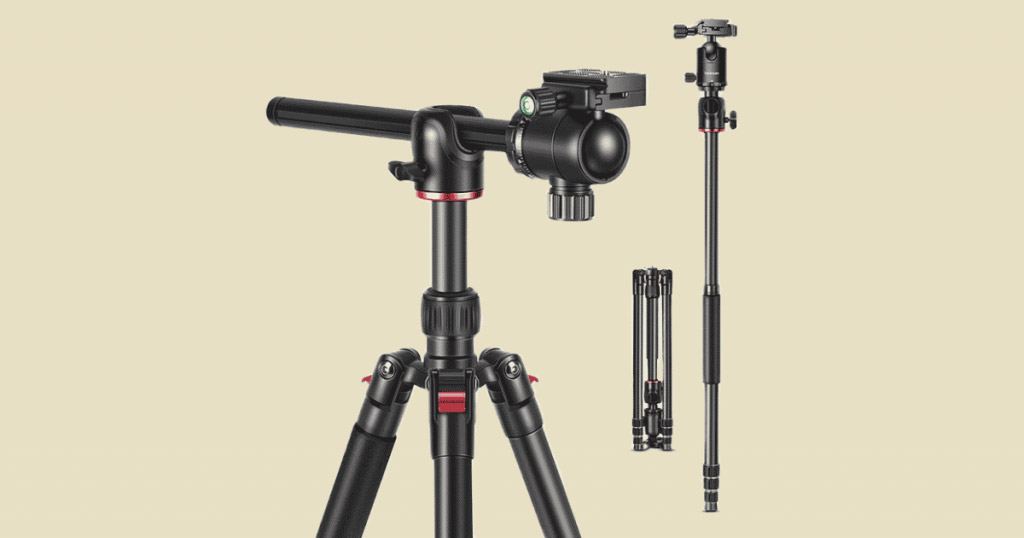 Neewer 2-in-1 aluminum alloy camera tripod