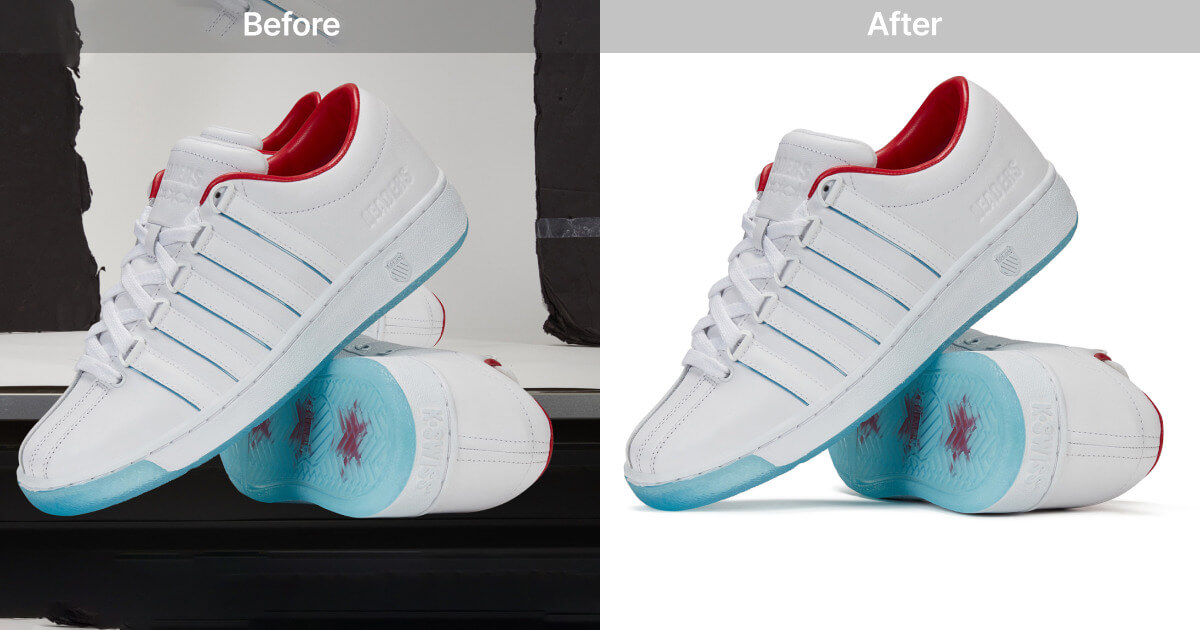 Shoe image background removal