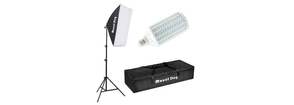 MOUNTDOG LED Softbox Photography Lighting Kit