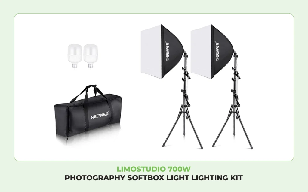 LimoStudio 700W Photography Softbox Light Lighting Kit