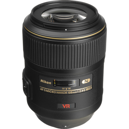 The Nikon AF-S VR Micro-NIKKOR 105mm f/2.8G IF-ED Lens.