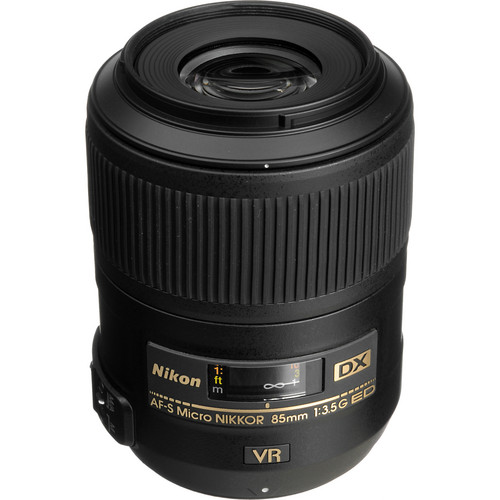 Nikon AF-S DX Micro Nikkor 85mm f3.5G ED VR Lens.