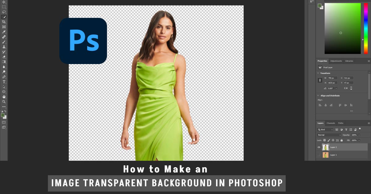 How to Make an Image Transparent Background in Photoshop