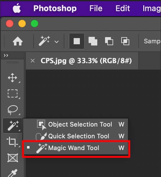 Select the Magic Wand Tool