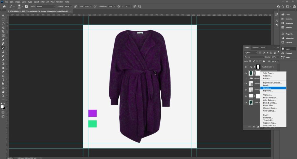 Adjust colors in Photoshop using Curves or Levels for precise highlights, midtones, and shadows.