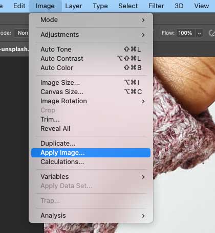 Apply Image option