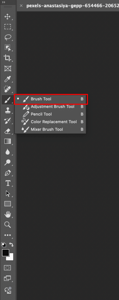 Select a brush tool