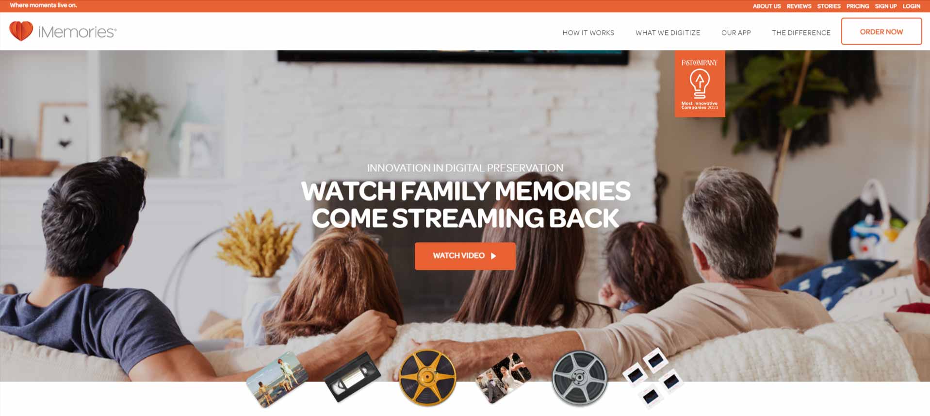 Imemories digitize your home videos film reels photos