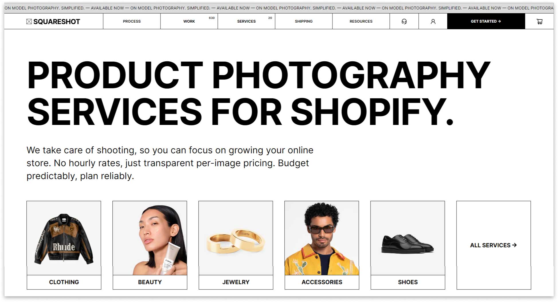 Squareshot product photography for shopify