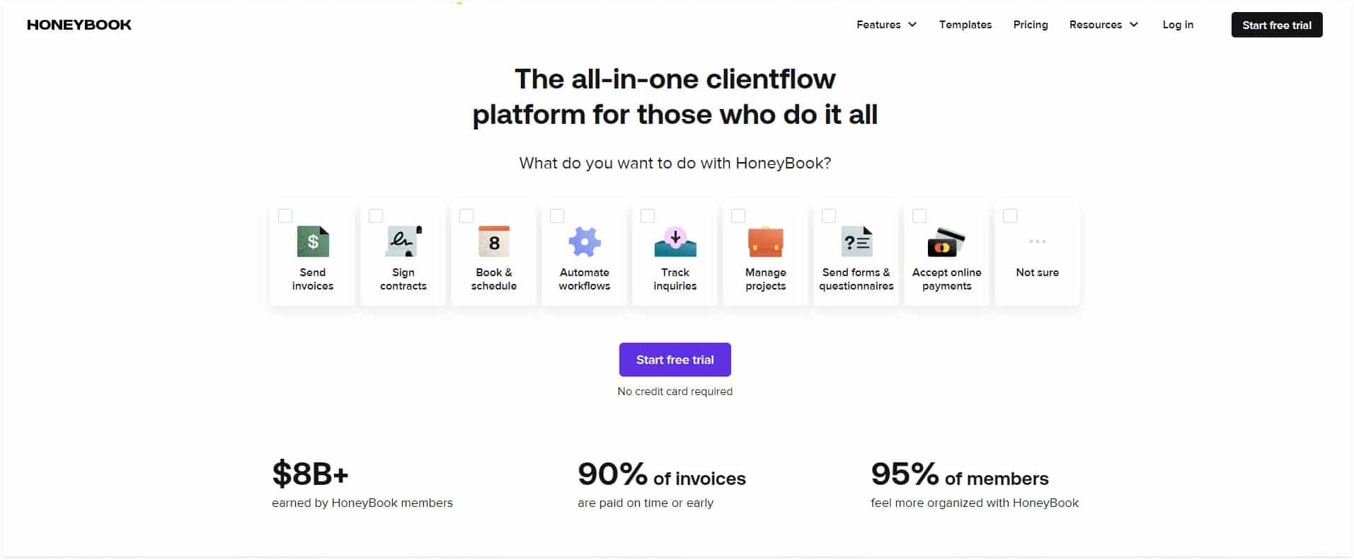 Honeybook clientflow management