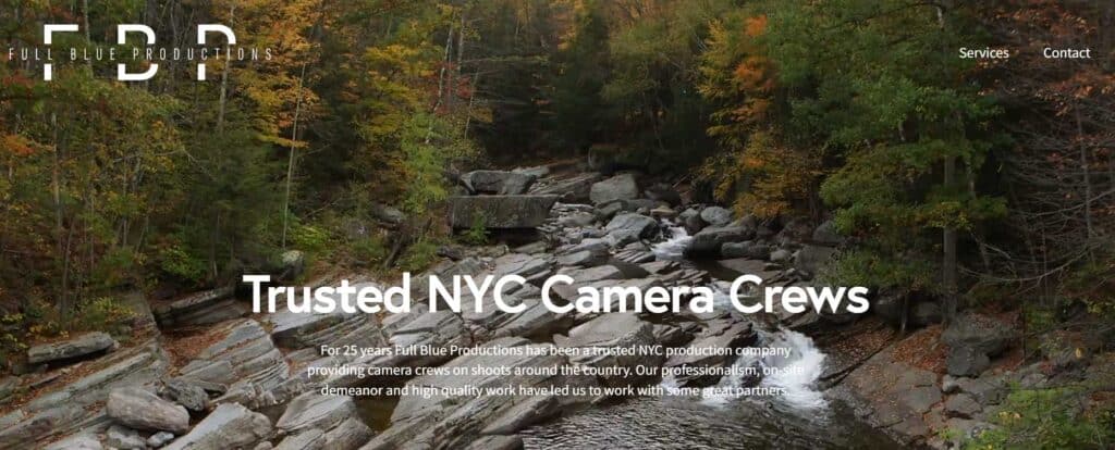 Full blue productions trusted nyc camera crews