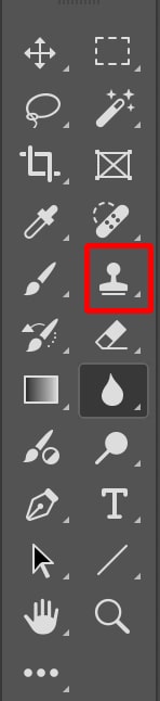 Icon of the Clone Stamp Tool in Adobe photoshop, used for duplicating and retouching image details seamlessly.