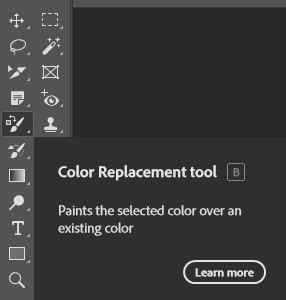 Screenshot of a color replacement tool featuring color options and sliders.