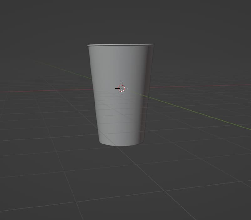 Cup modeling done image