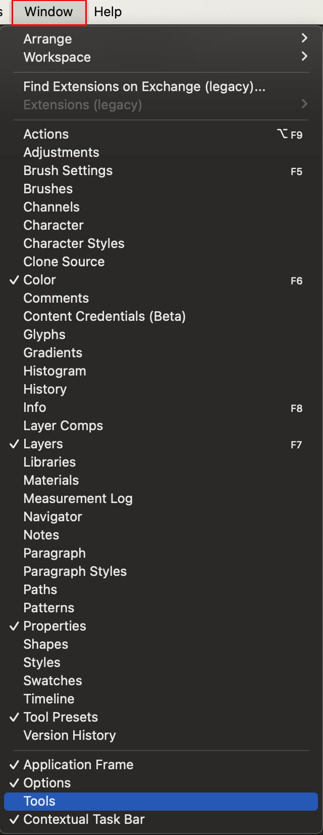 A screenshot of the photoshop Windows app settings menu, showcasing various configuration options for user customization.