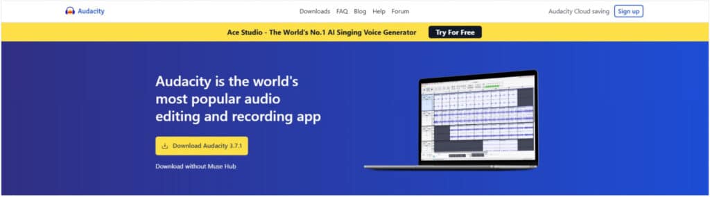 Audacity free audio editor recoder