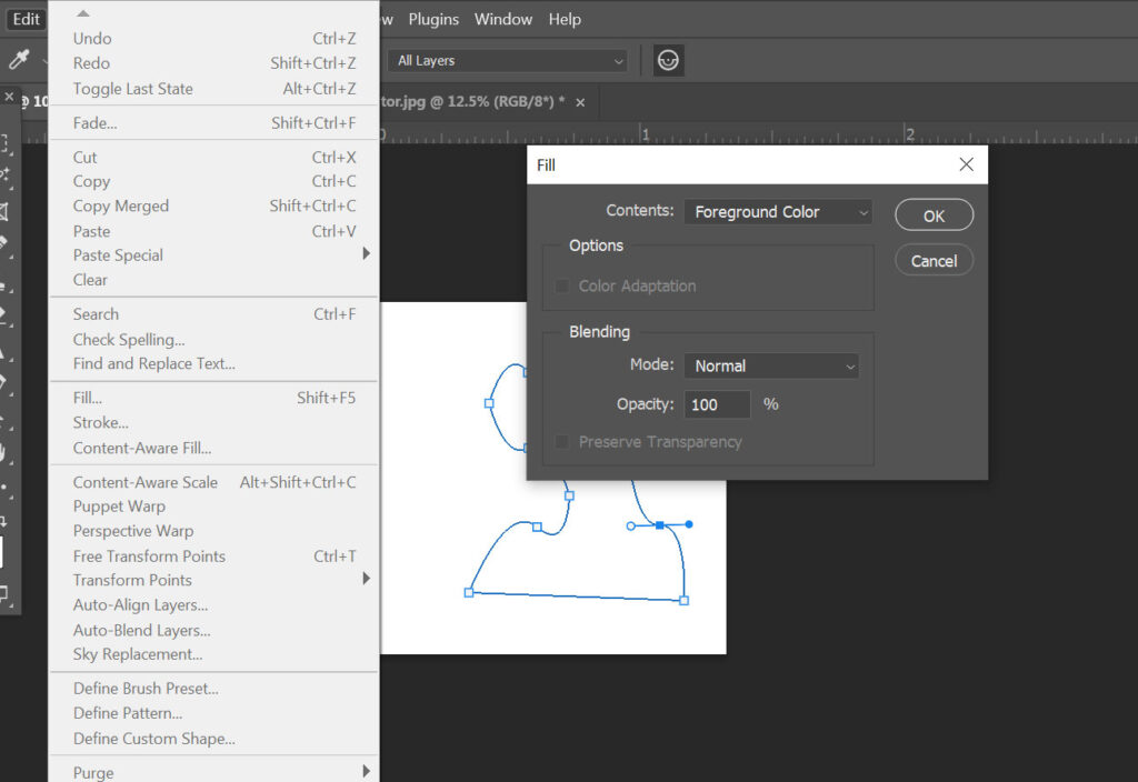 Showcasing options to customize shape appearance with Fill and Stroke settings.