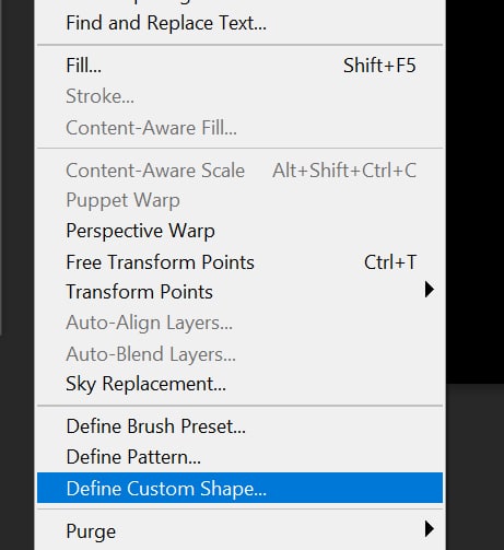 Showing the custom shapes options, highlighting the ability to save shapes for future projects.