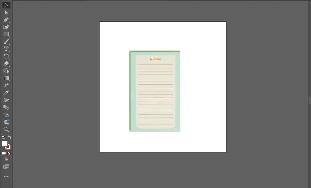 A text box is being created in Adobe Illustrator to prepare for a clipping mask to cut precise lines from an image.