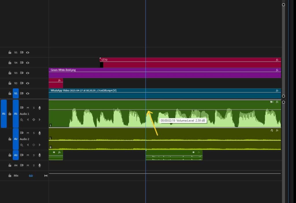 Adjust the Clip Volume