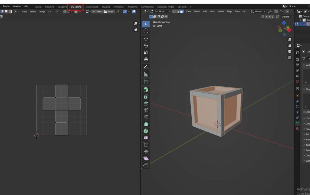 Find UV editing