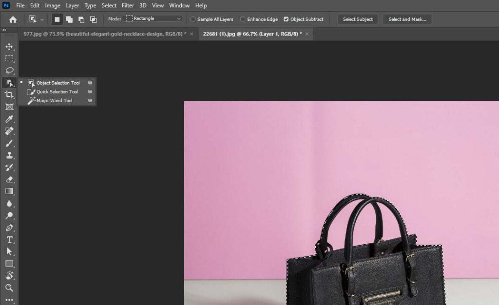 Select the Selection tool