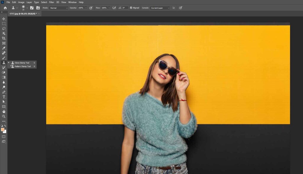 Refine using the lasso tool