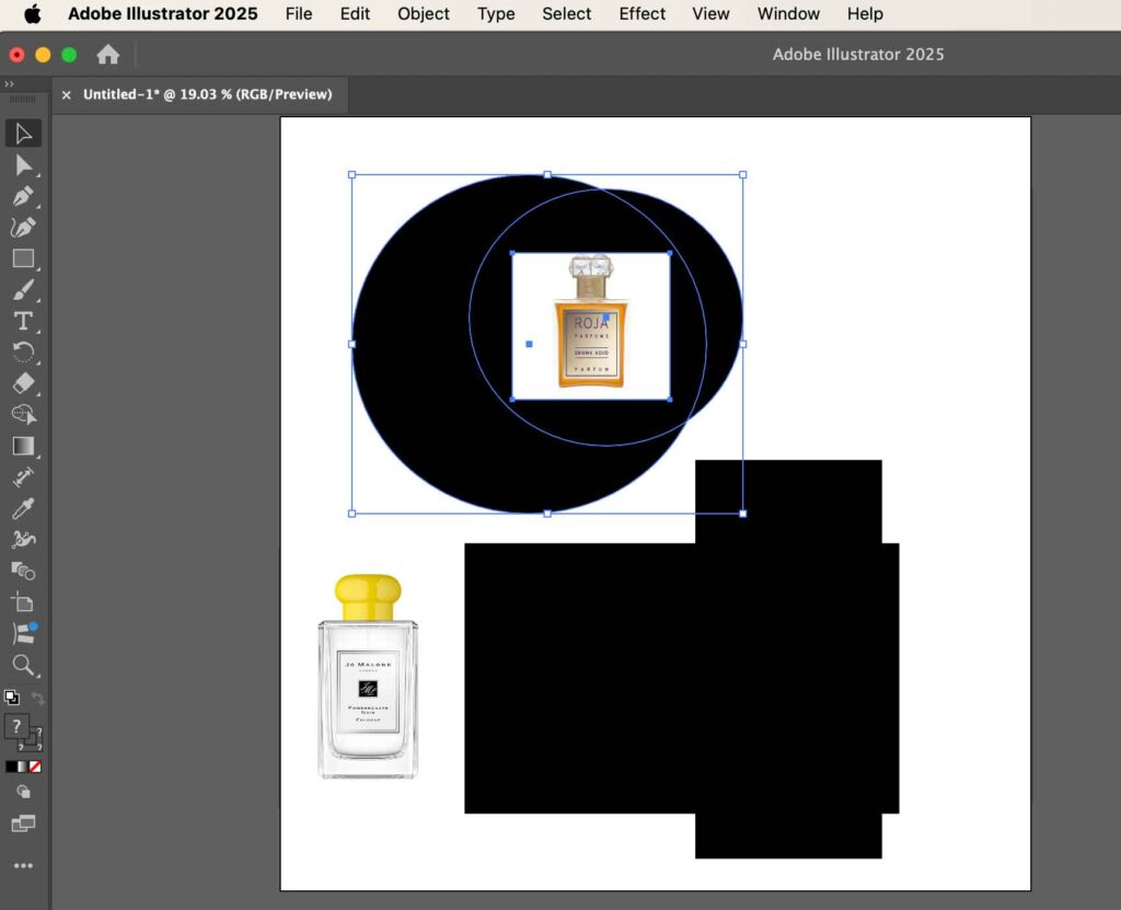 Use shapes separately