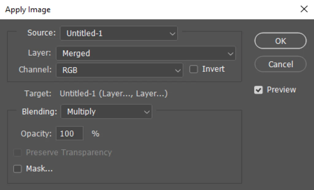 Apply the source to the mask