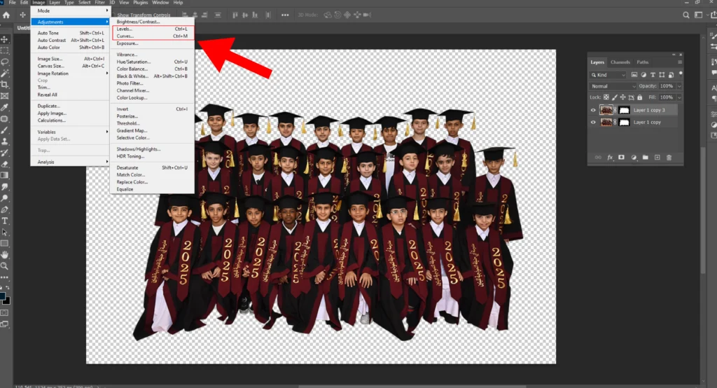 Sharpen and finalize