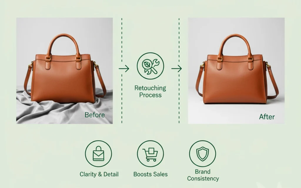 Product photo retouching