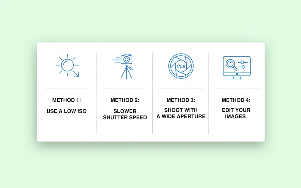Reduce noise in iso - info