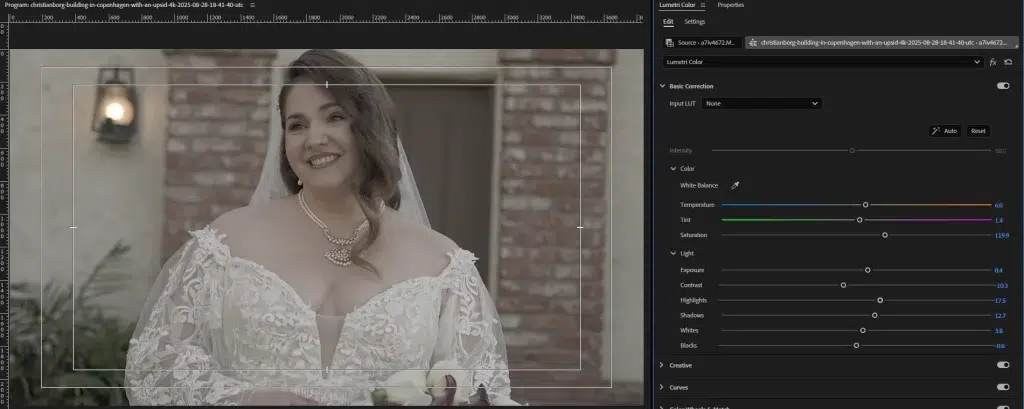 Correct exposer & contrast