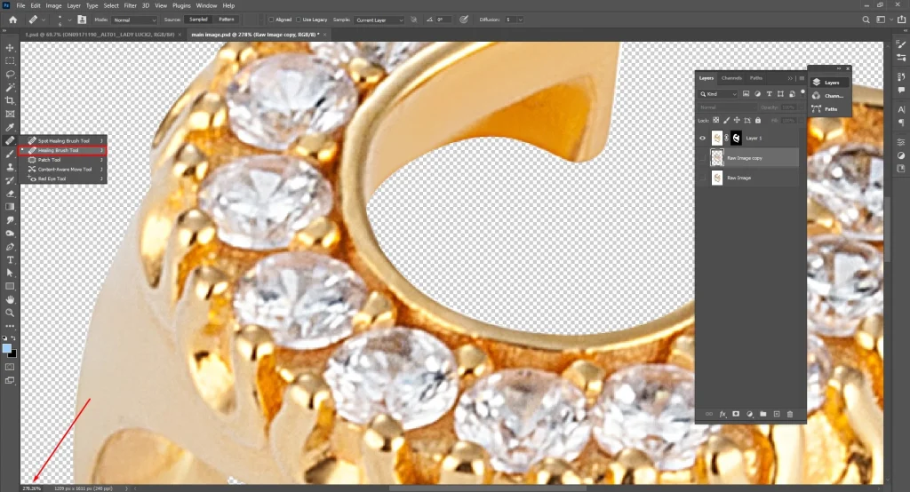 Remove distractions and flaws