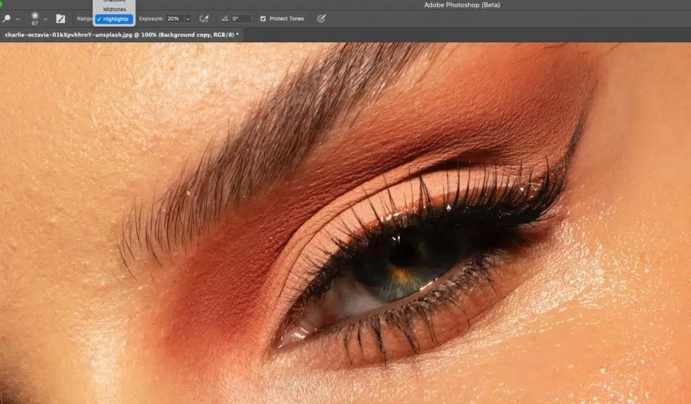 Adjust content aware settings