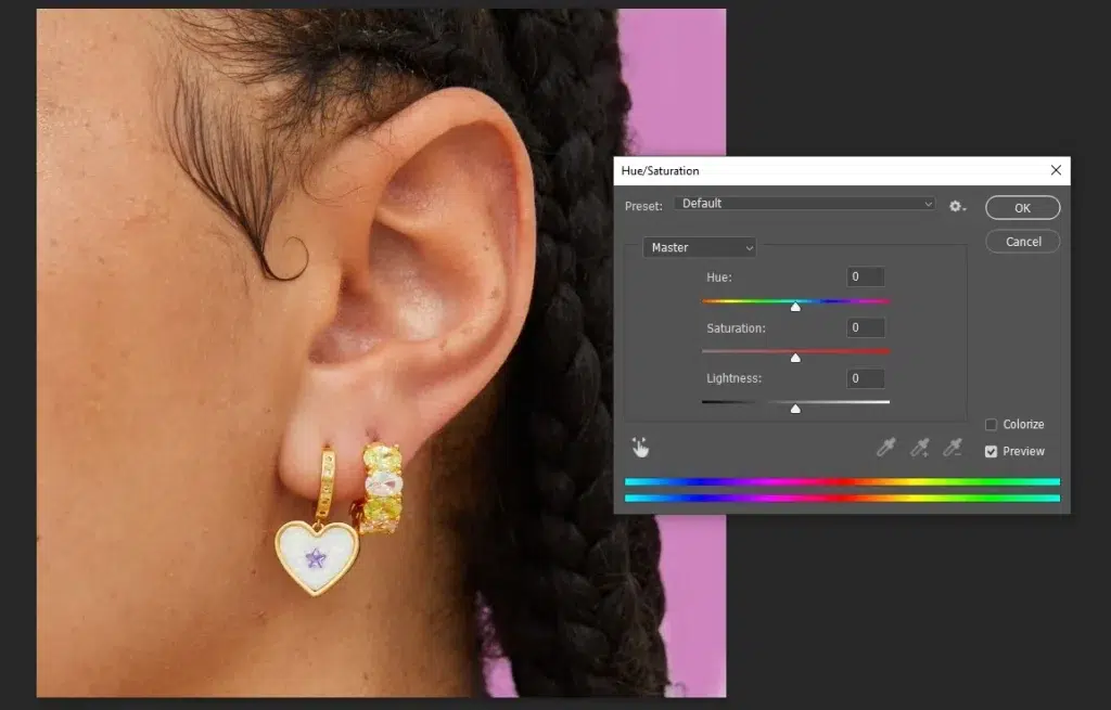 Apply color adjustments