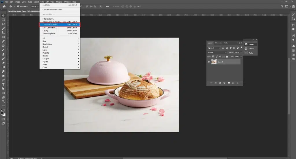 Correct exposure white balance and base color