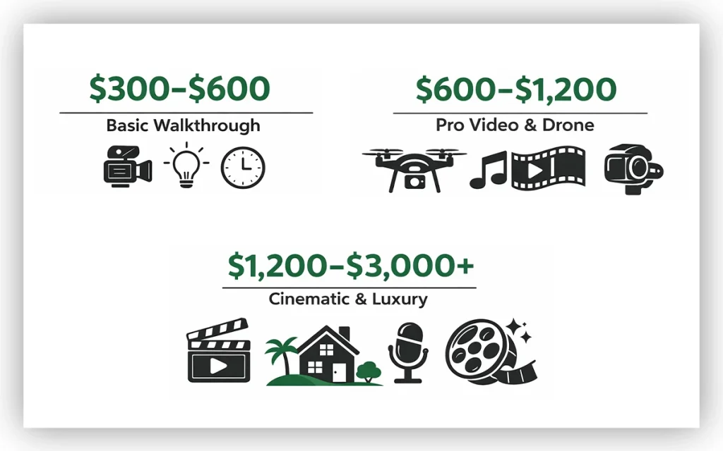 Professional real estate video production cost