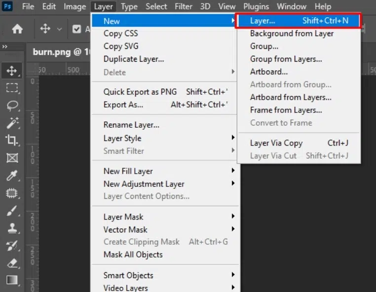 Open the photo and create a dodge & burn layer