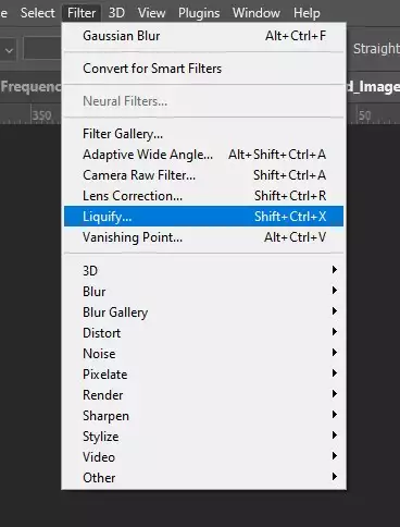 Open the photo and launch liquify